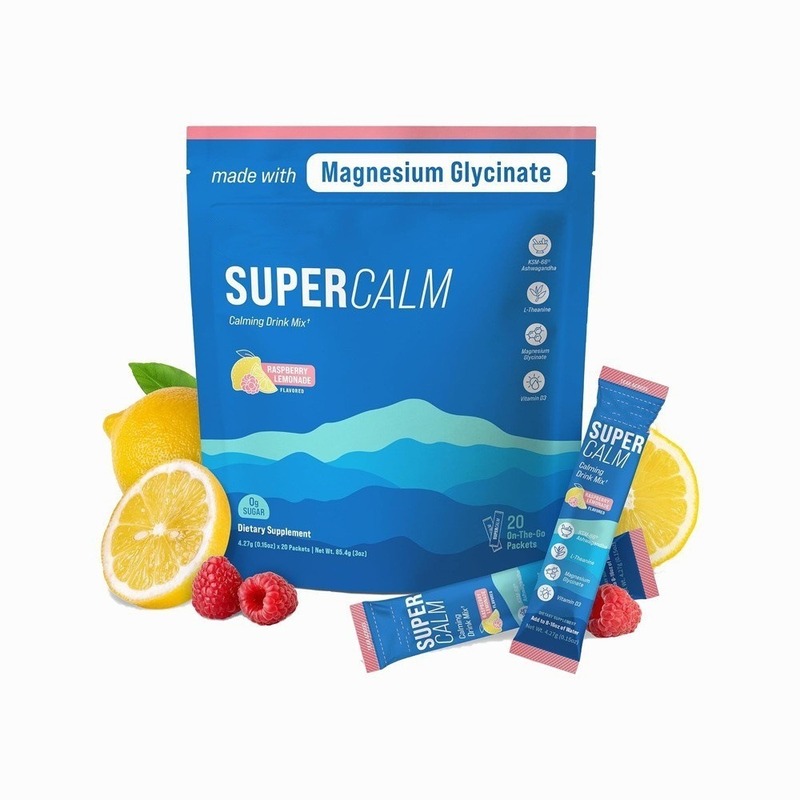 跨境TK爆款甘氨酸电解质粉冲剂固体饮料树莓粉镇静镁粉Supercalm|undefined