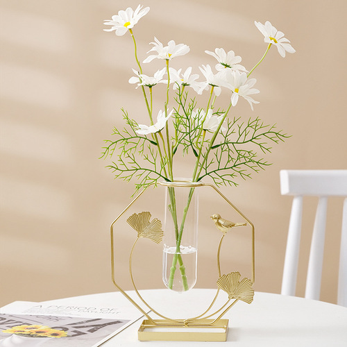 Creative home decorations living room desktop flower arrangement ornaments ins dining table fake flowers simulated flowers vase high-end