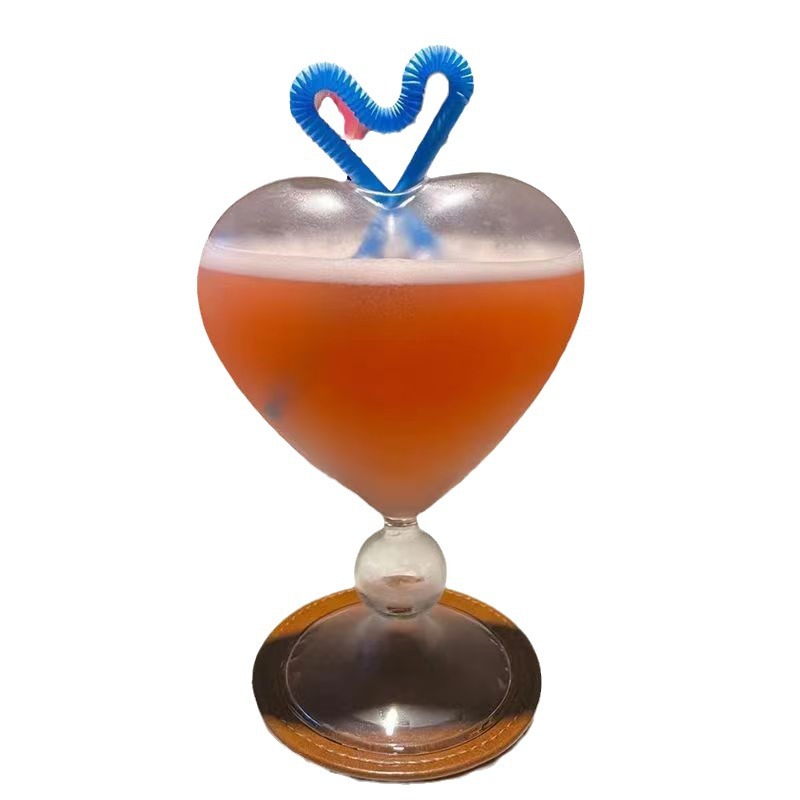 FUENTE fabricante amor cóctel Copa barra personalizada en forma de corazón de cristal creativo regalo Copa
