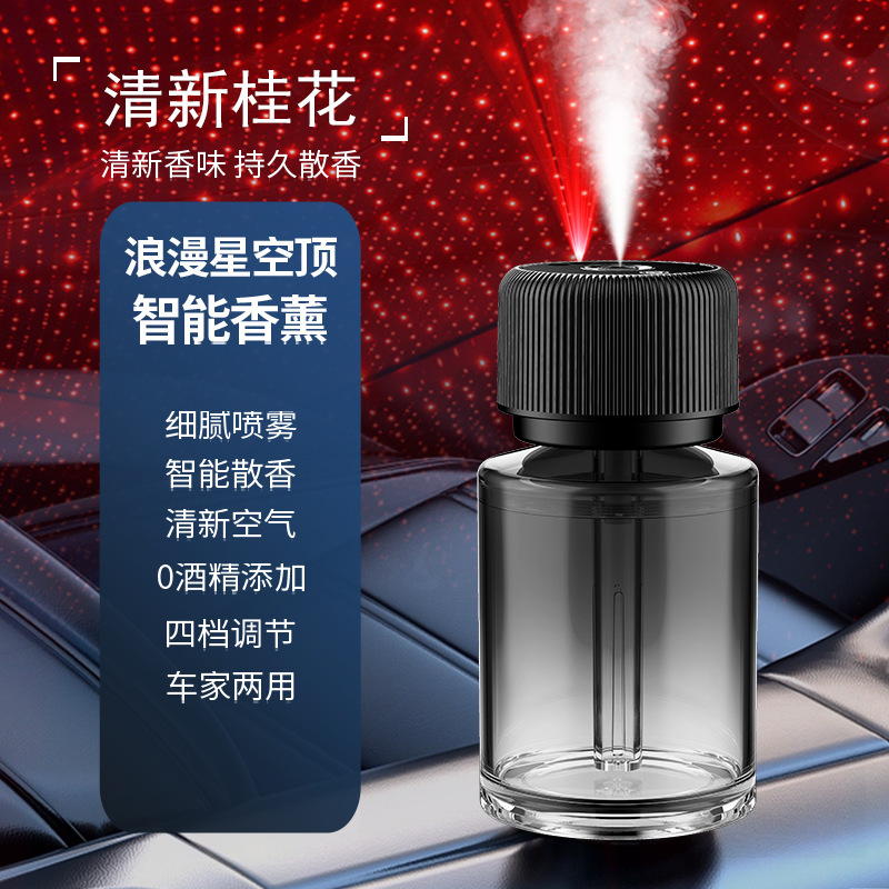 高档车载智能喷雾香薰机汽车香氛香水加湿器车载香薰新款外贸跨境|undefined