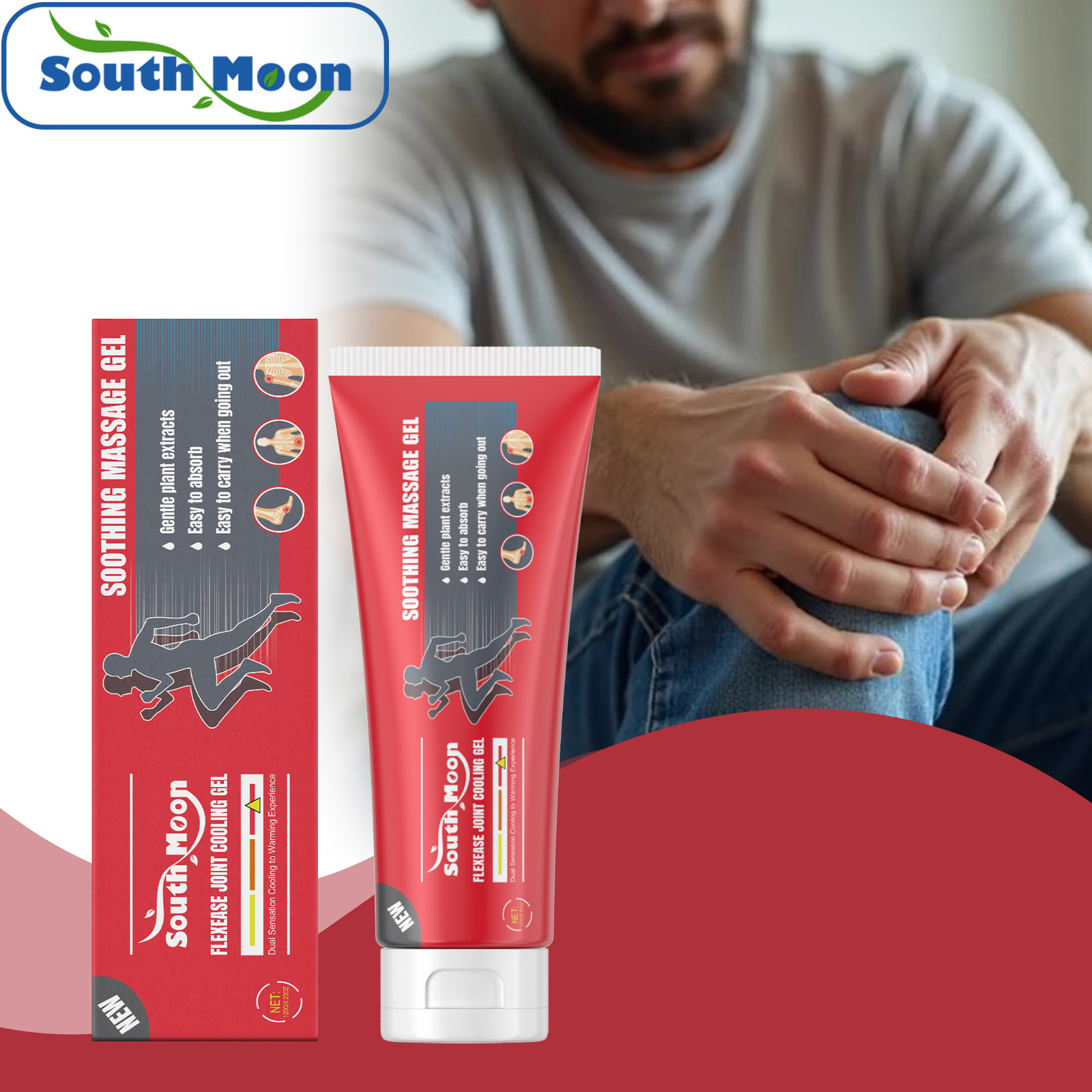 South Moon Joint Care Gel Comfortable External Massage Cream Gentle Body Care Joint Care Gel