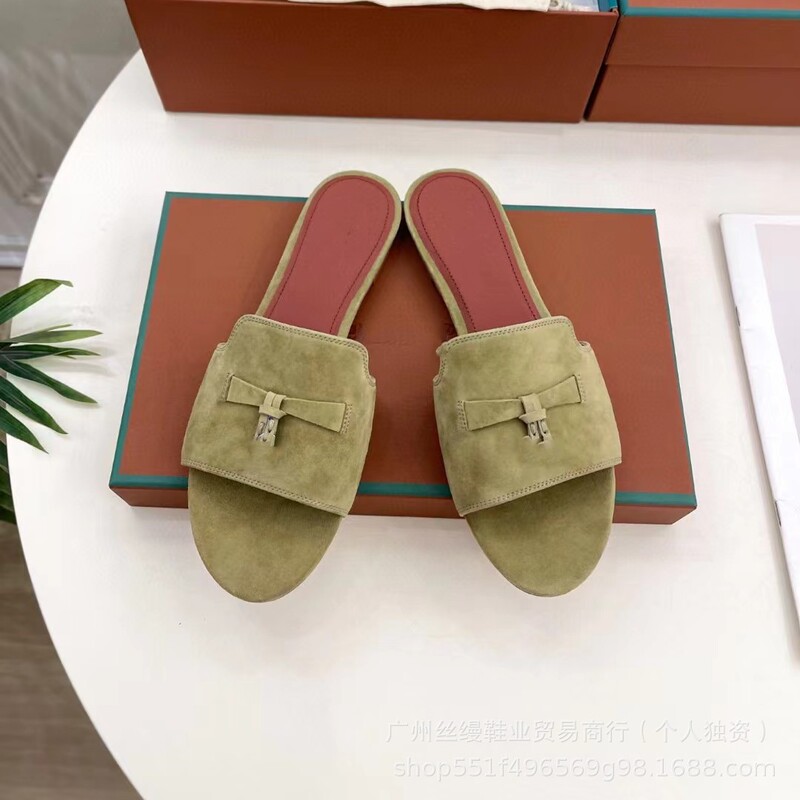 High-End Lp Cross-Border New Candy-Colored Retro Buckle Flat Sandals Fashion Casual Large Size Women's Slippers High-End Lp Cross-Border New Candy-Colored Retro Buckle Flat Sandals Fashion Casual Large Size Women's Slippers