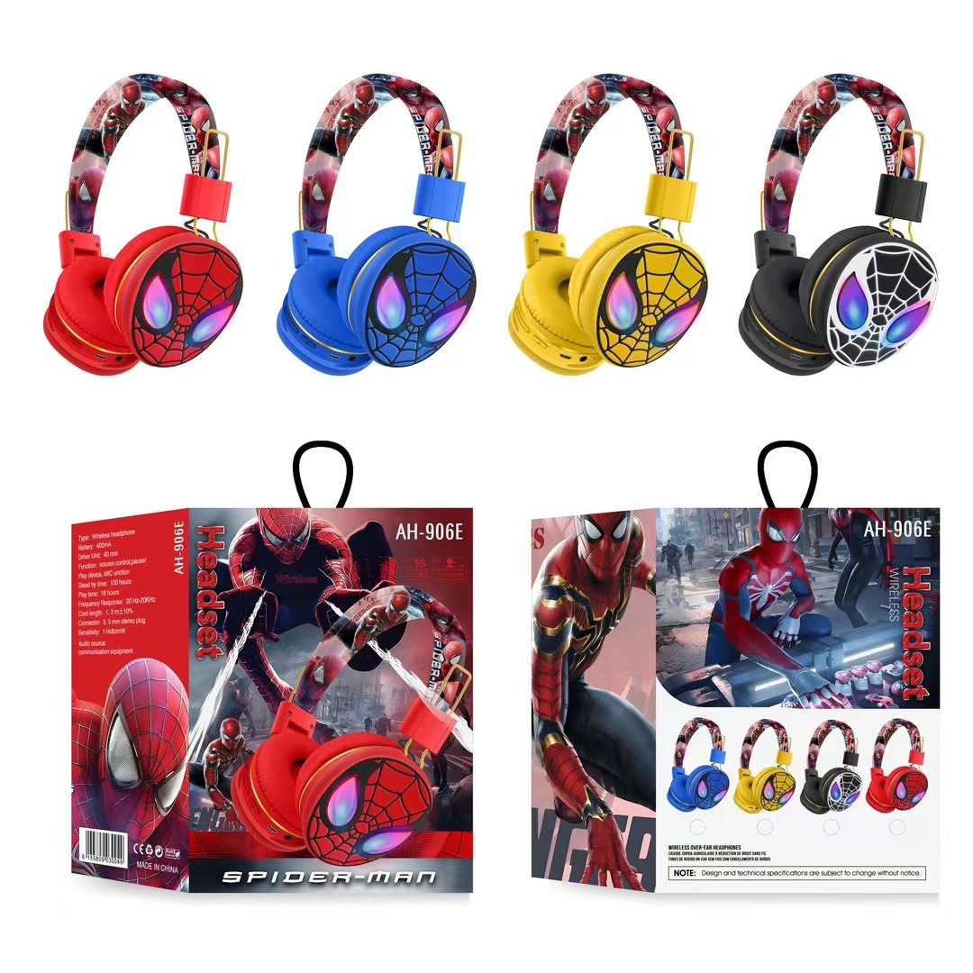 ChildrEn's HEadphonEs AH-906E Cross-bordEr Popular CutE Cartoon HEad-mountEd WirElEss Music BluEtooth HEadsEt FoldablEablE