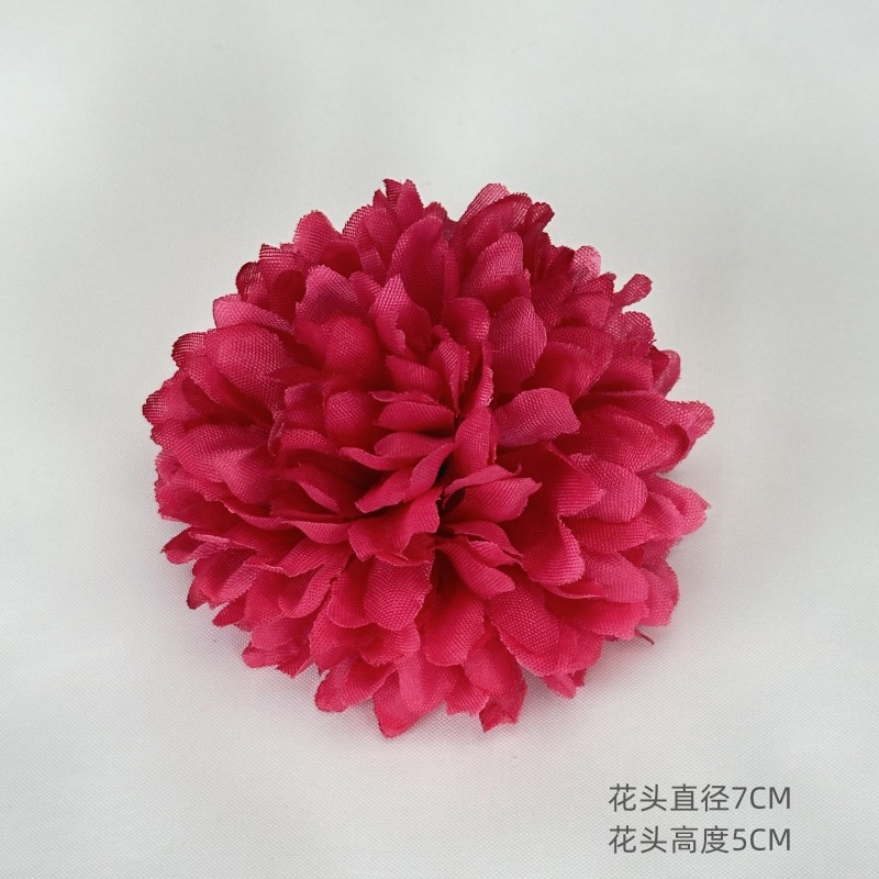 Simulación de cabeza de hortenida DIY hecha a mano joyas de cabello joyas de flores de pecho bola de crisantemo boda decoración del hogar flores falsas al por mayor