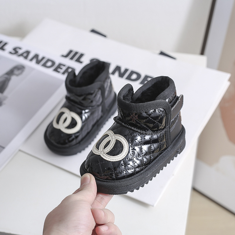 Mädchen-Schneestiefel, Kinder-Baby-Wanderschuhe, Plüsch und dicke Isolierung, Baumwollschuhe, Baumwollstiefel, Kinder- und_voghion.com