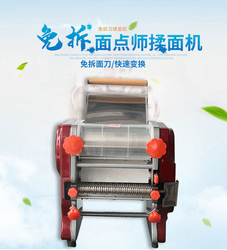 Huao sökme bıçağı olmayan ev erişte presi paslanmaz çelik elektrikli küçük erişte makinesi çok fonksiyonlu ticari erişte haddeleme ve yoğurma makinesi