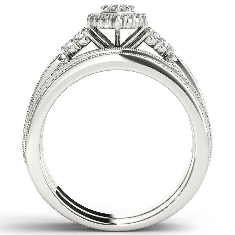 Stackable Minimalist Ring Set With Cubic Zirconia For Women_voghion.com