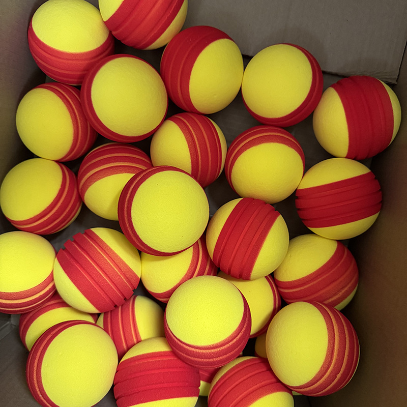 Typti Tennis and Pickleball Indoor and Outdoor Sports Training and Competition High-Rebound Red and Yellow Dual-Color Foam Ball Typti Tennis and Pickleball Indoor and Outdoor Sports Training and Competition High-Rebound Red and Yellow Dual-Color Foam Ball