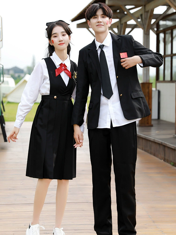 Японская школьная форма костюм Колледж ветер JK юбка для кормления Униформа Британский Стиль выпускной сезон средней школы спортивный класс женщина