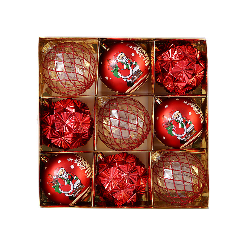 Venta caliente transfronteriza Bola de Navidad al por mayor Decoración de árbol de Navidad Bola de regalo de diseño exquisito