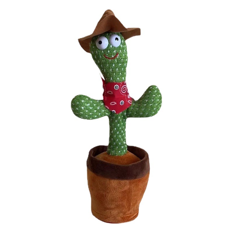 Juguetes al por mayor: Cactus eléctrico creativo que se mueve, canta y baila, mismo estilo que en Douyin, puede cantar y bailar.