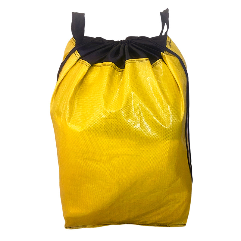 더블 핸들 드로스트링 센터링 백 옐로우 50*50*100cm