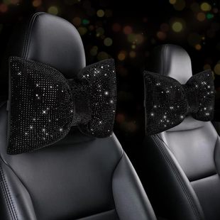 Cross-Border Foreign Trade Wholesale Car Neck Pillow Cushion Pillow Women's Multi-Color Diamond-Encrusted Car Headrest