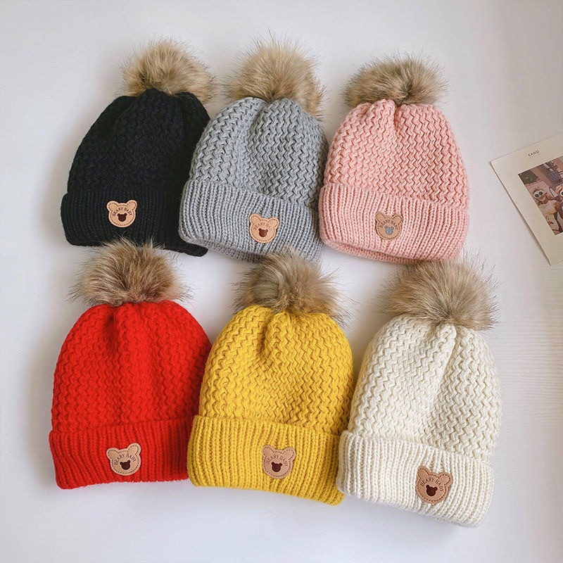 Children Unisex Cartoon Style Sweet Solid Color Beanie Hat display picture 7