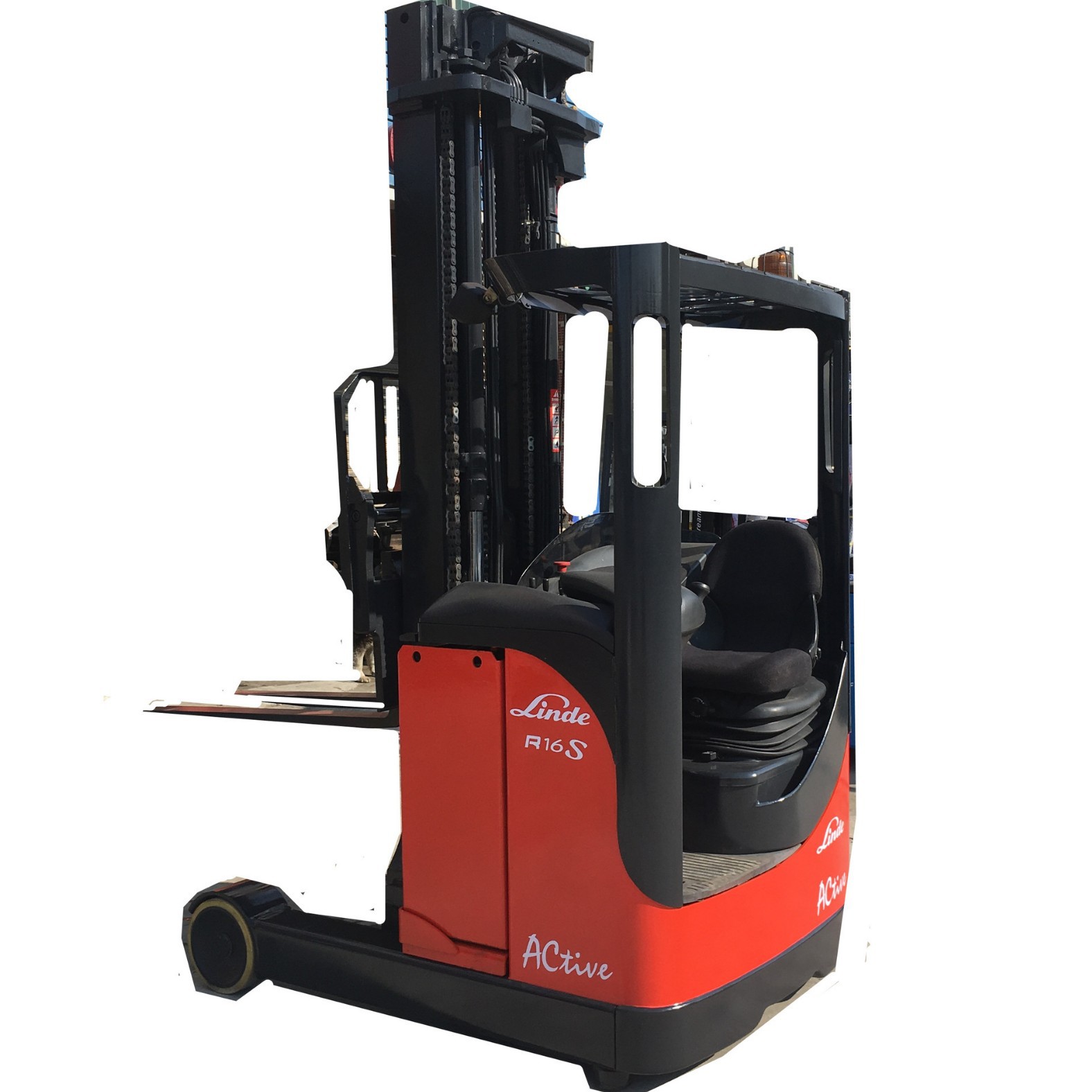 货架叉车 高位货架叉车 林德R16S电动叉车出租 6.8米叉车出租