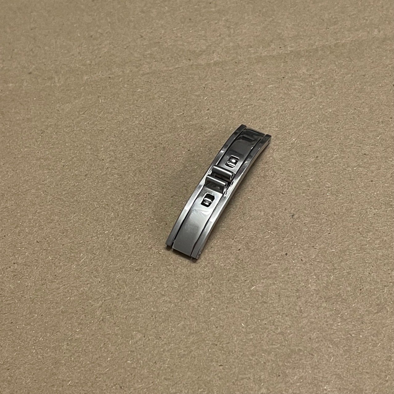 手表配件男女不锈钢双拉表扣现货精钢手表扣拉扣折叠扣4 5 6mm