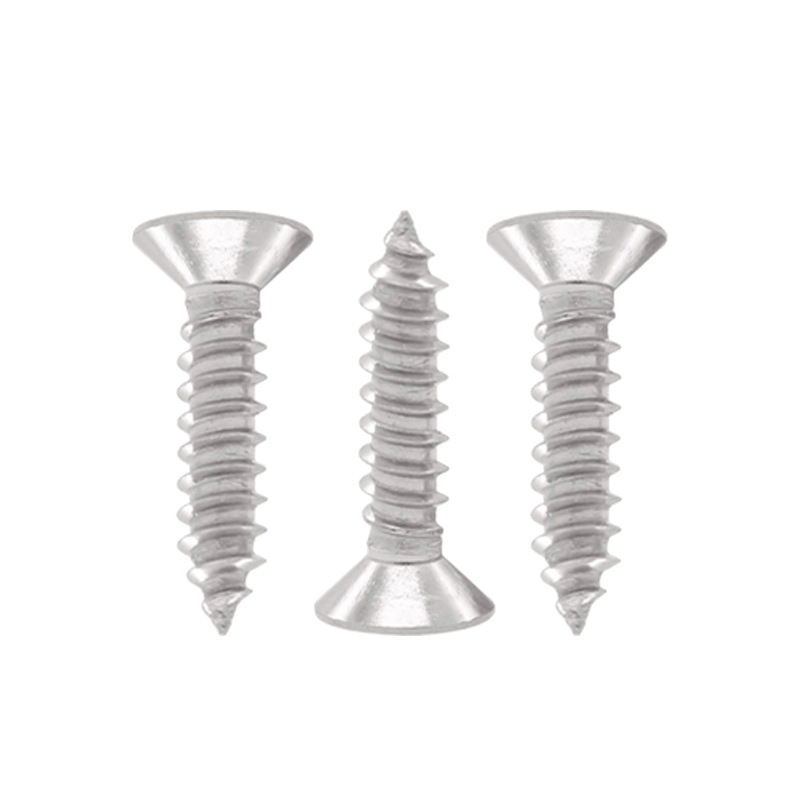 Tornillos Phillips, accesorios de tornillos de acero inoxidable 304, tornillos autorroscantes de cabeza avellanada Phillips, dientes de madera de cabeza plana M2M3M4M5M6