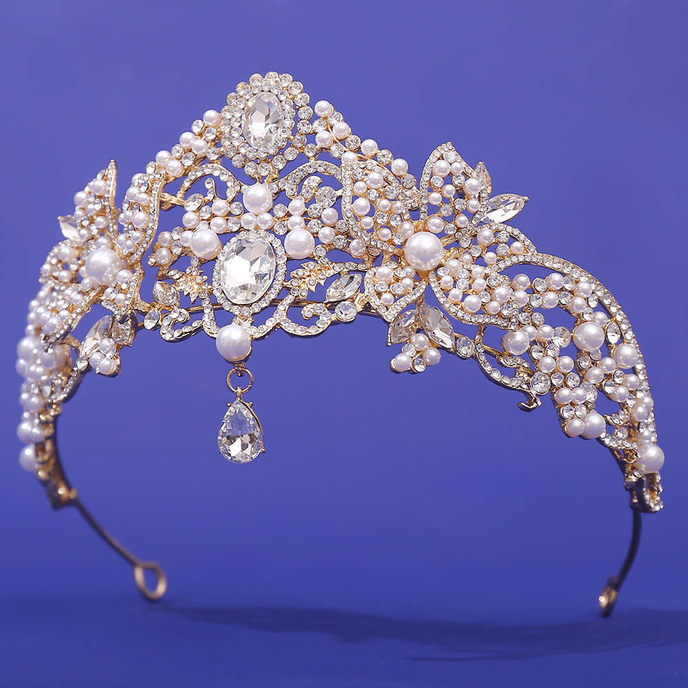 新娘珍珠水晶皇冠