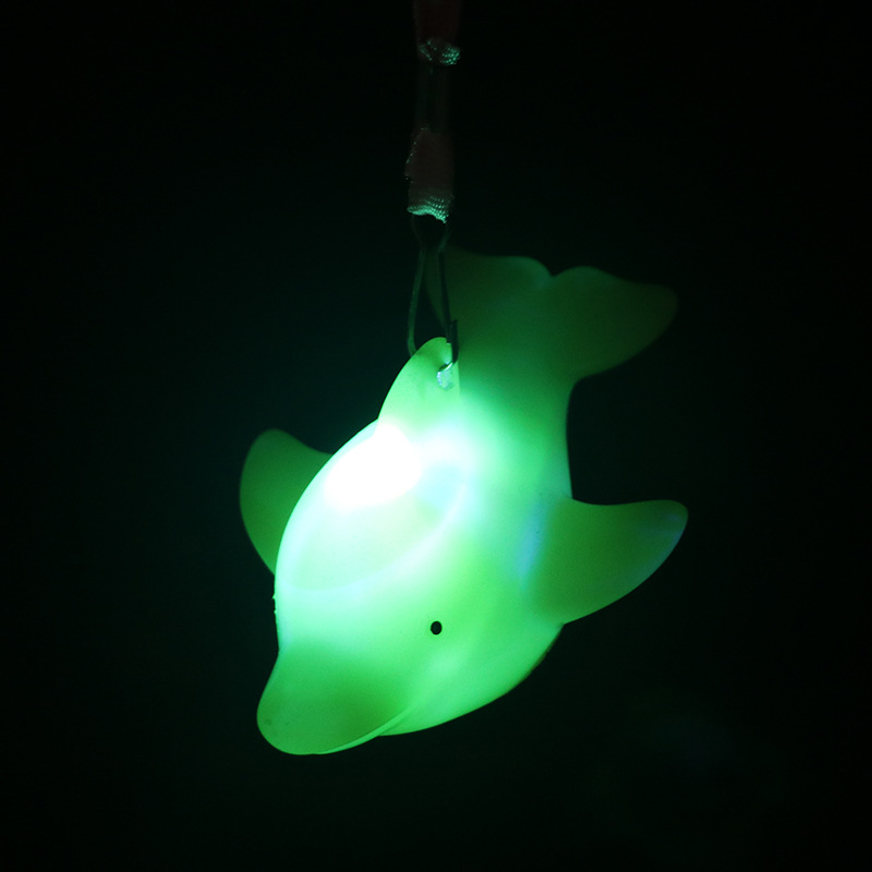 Cordón luminoso luz nocturna colorido flash colgante marino animal delfín estrella de mar pulpo calabaza luz nocturna mercado al por mayor