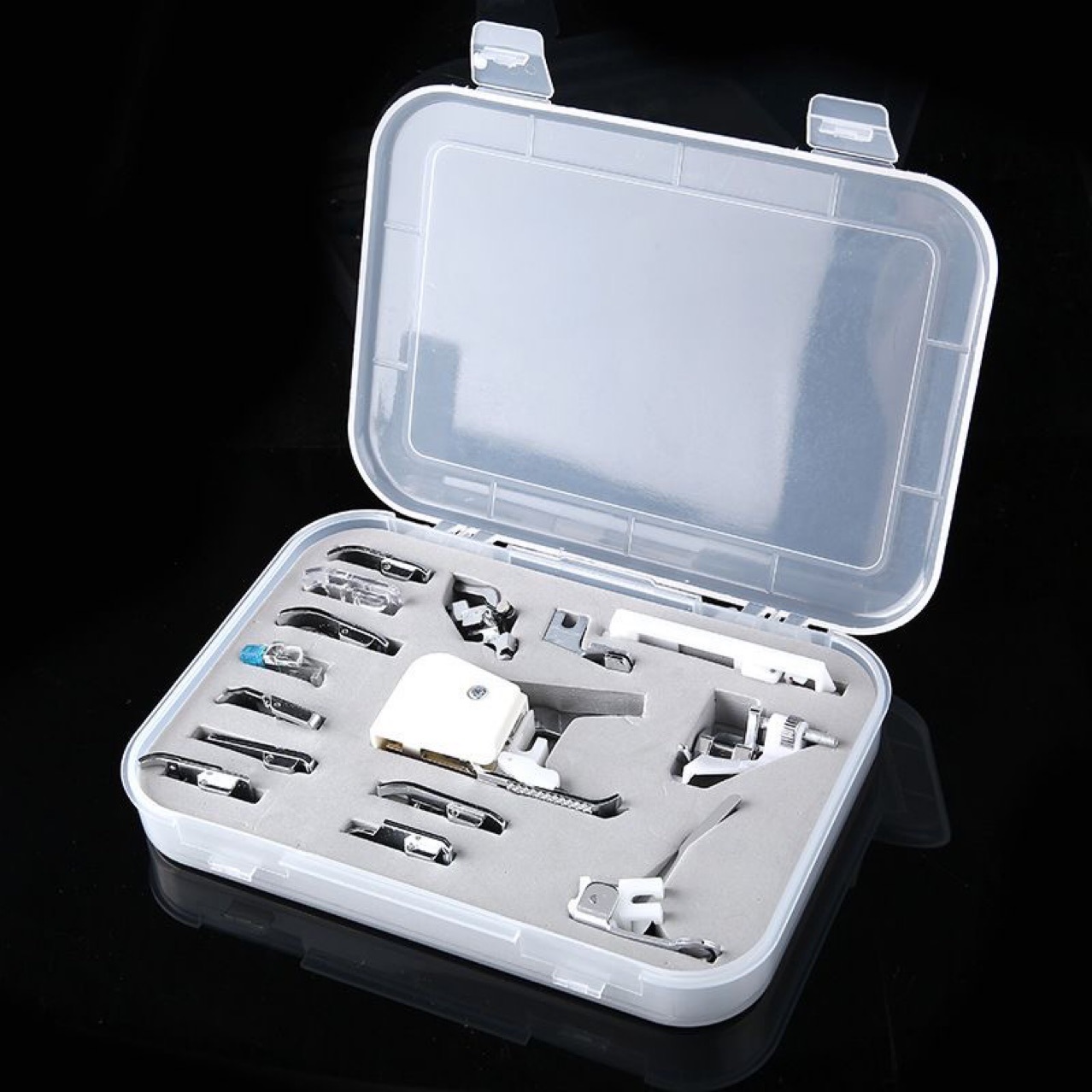 CY-015 套装压脚15件套多功能缝纫机配件缝纫机压脚套装带压脚盒