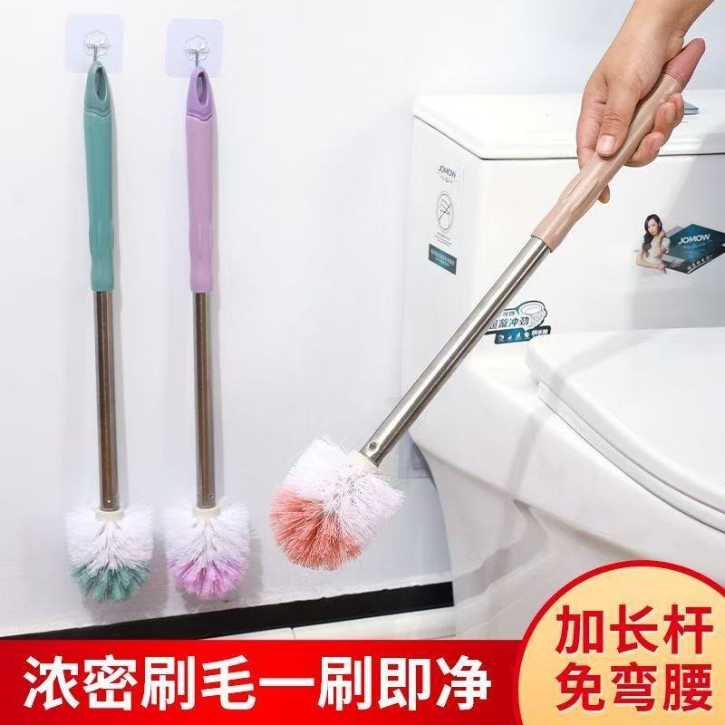 Toilet Brush with Long Handle for Bathroom Corners, Household Bathroom Cleaning Brush Set, Stainless Steel Cleaning Brush Set for Toilet Cleaning