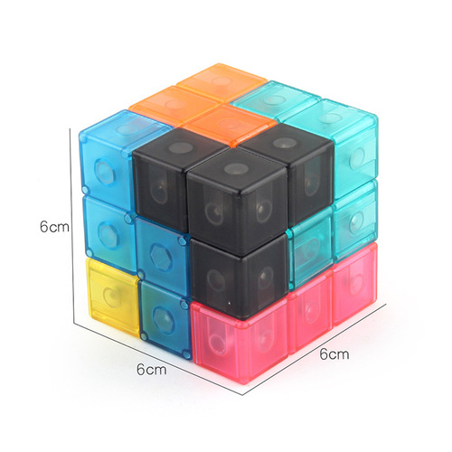 Source Factory Magnetic Building Blocks Rubik's Cube Building Blocks Three-dimensional Magnetic Rubik's Cube Thinking Logic Intelligence Rubik's Cube