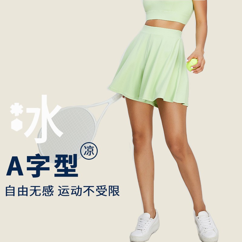 2023 nuevos pantalones cortos deportivos de fitness anti-exposición de las mujeres culottes de tenis de secado rápido de cintura alta pantalones cortos de yoga desnuda