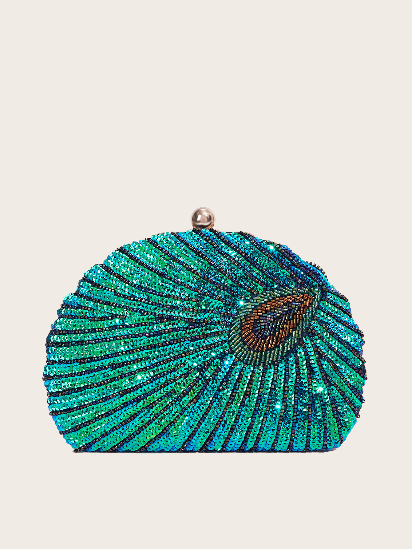 Perlenstickerei Pailletten Abend Cheongsam Crossbody Schulter Handheld Damen Pfau Perlen Kleid Tasche_voghion.com