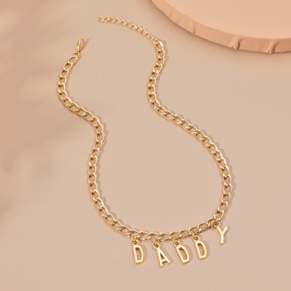 Hip-hop Alloy Letter Necklace display picture 5