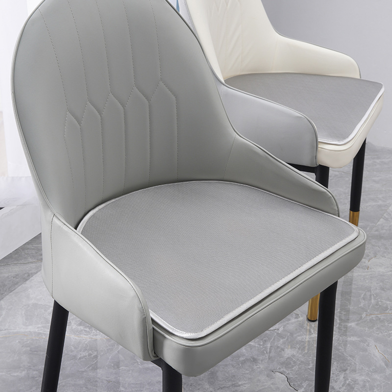 Cojín estera de verano silla de comedor cojín de hielo cojín de silla de verano taburete de lujo ligero transpirable en forma de herradura almohadilla de culata Seda de hielo Nórdico image 10