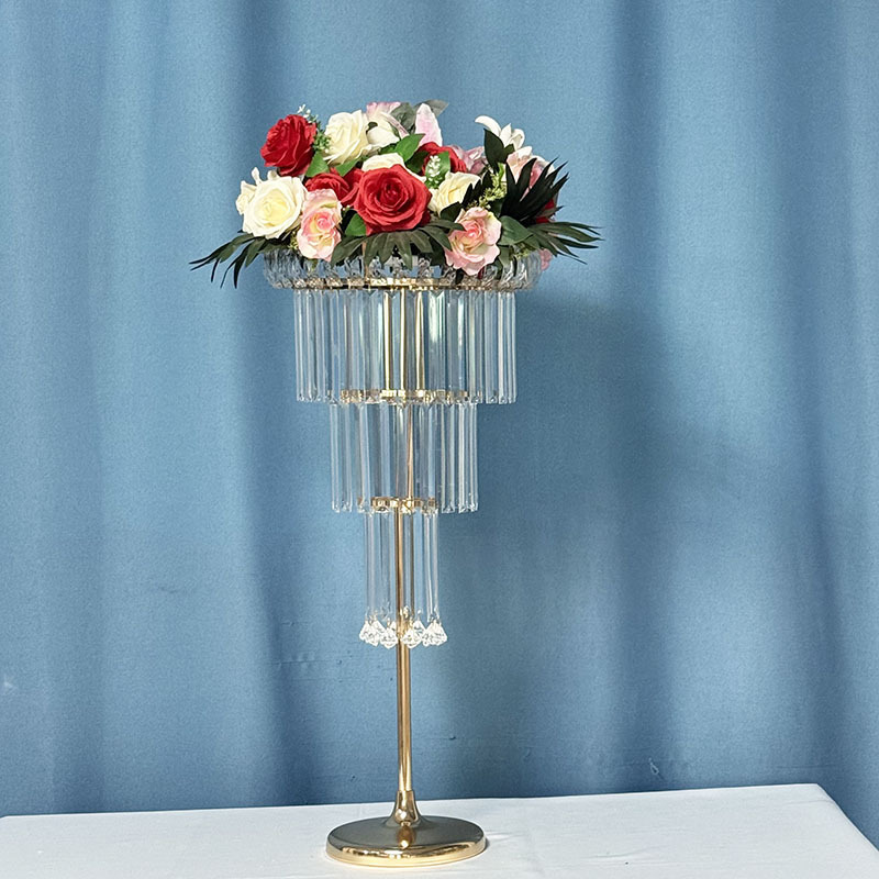 クリスタルアイスバー結婚式ホールテーブルフラワーメインテーブルフラワーホテルウェディングアクリルデスクトップ装飾装飾小道具|undefined