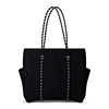 Fashionable handheld purse, beach shoulder bag for mother and baby with zipper