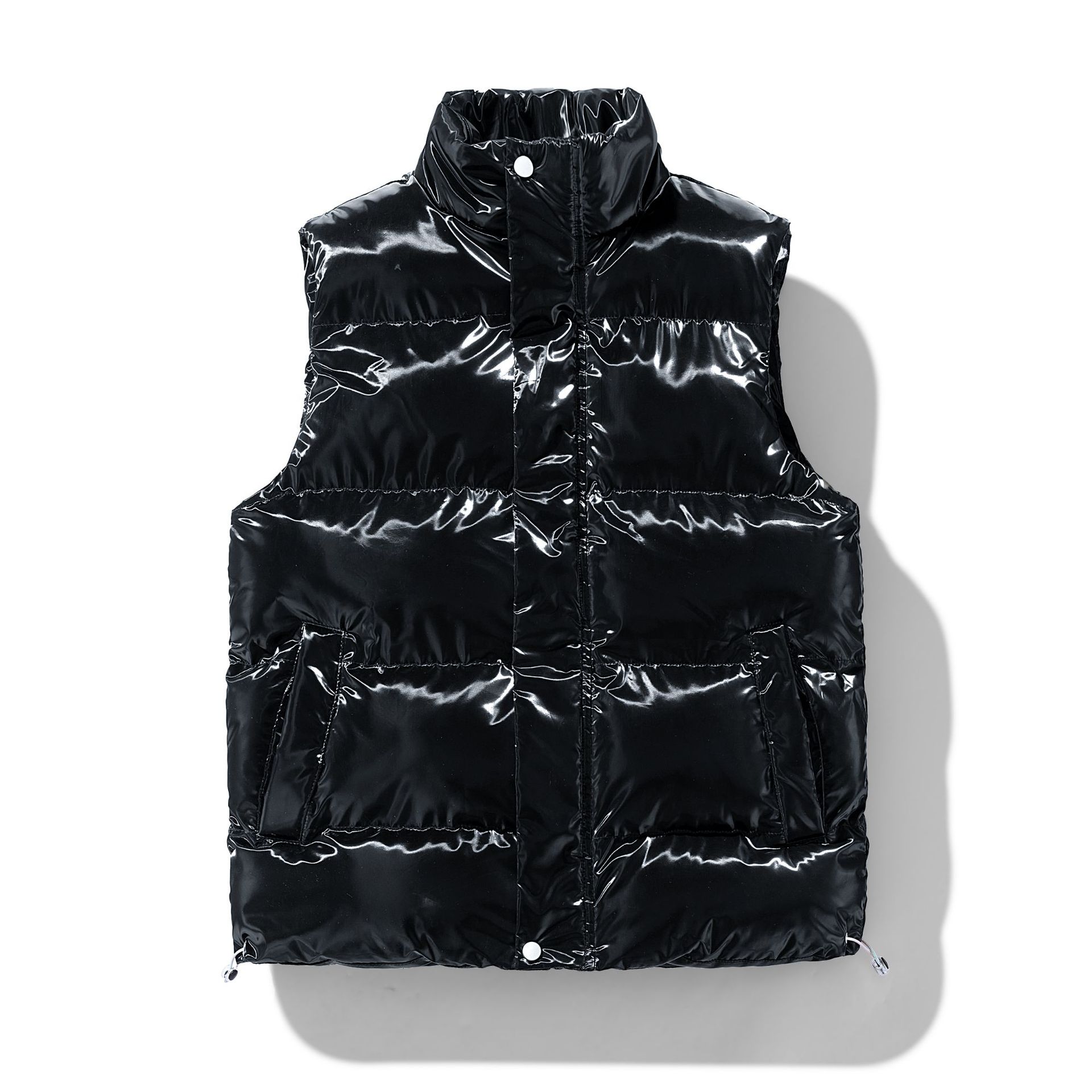 남자의 플러스 사이즈 조끼 다운 면 조끼 칼라 패션 양복 조끼 느슨한 잘 생긴 외부 양복 조끼 멀티 포켓 두꺼운 따뜻한 양복 조끼