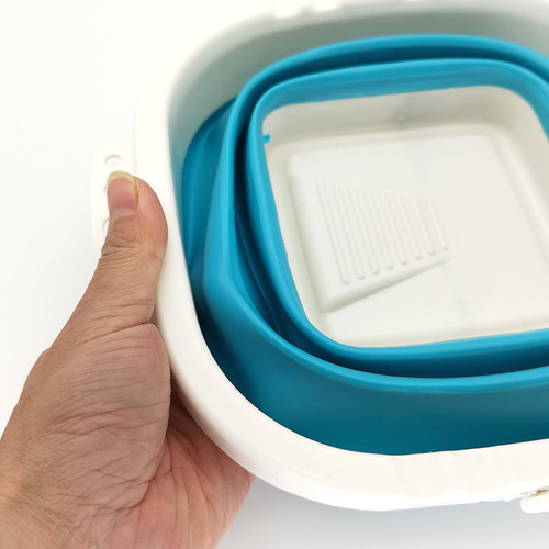 Ceramic Silicone Portable Folding Bucket Multifunctional Outdoor Travel Art Student Pigment Water Storage Telescopic Pen Wash Bucket