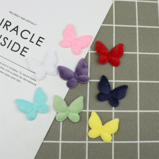 4cm Plush Butterfly Decoration Accessories Hair Accessories Plush Doll Gift Box Jewelry Accessories Hairpin DIY Material