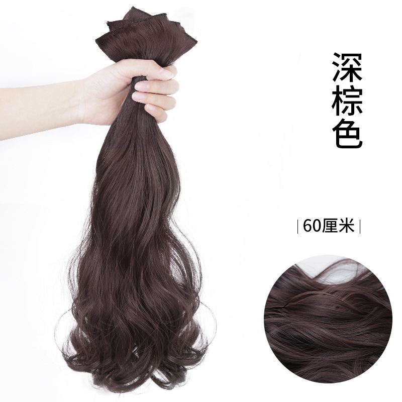 Fábrica directa pelucas mujeres tres piezas de almohadilla de cabello largo recto para aumentar el cabello flojo extensión de cabello parche de cola de caballo