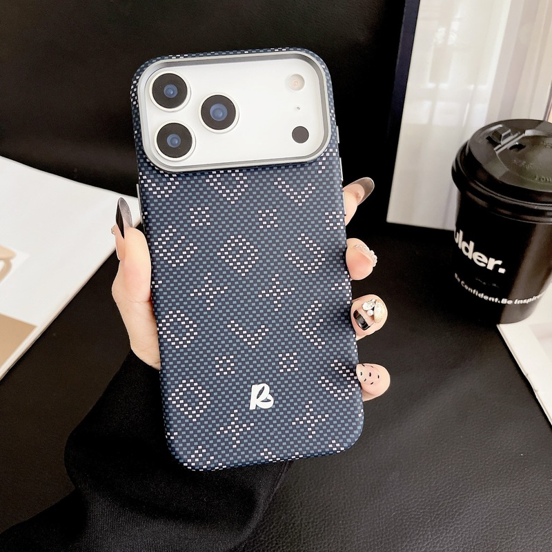 适用iphone17promax手机壳碳纤维纹苹果16pro磁吸超薄pc防摔硬壳|undefined