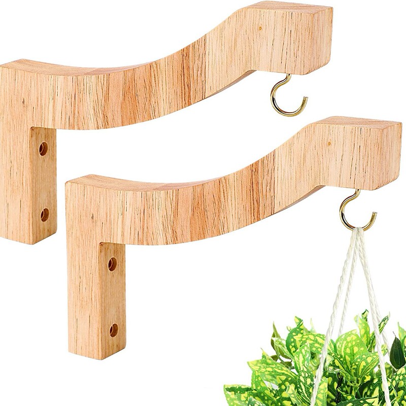 Cross-border independent station wall hook plant hook solid wood hook spot cross-border new products Cross-border independent station wall hook plant hook solid wood hook spot cross-border new products