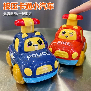 儿童按压式惯性滑行卡通小汽车模型玩具男女孩子益智耐摔小车子