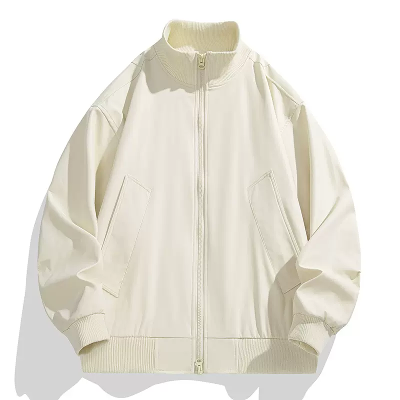 夹克男春秋季新款立领男士外套宽松跑步防风宽松美式潮流工装夹克