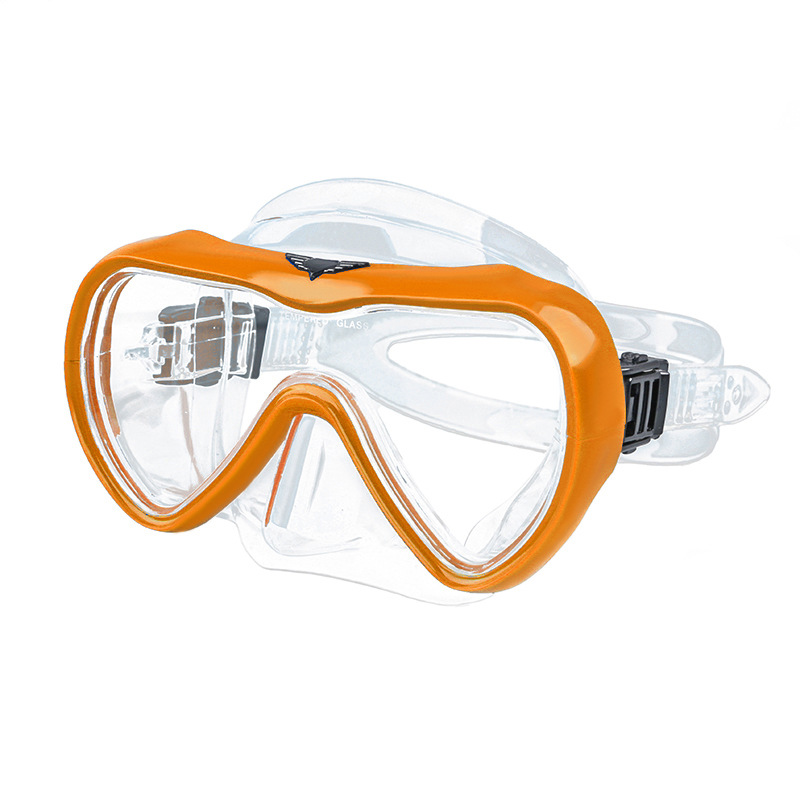 Fabricante de adultos de una sola lente anti-niebla película de vidrio templado de silicona líquida máscara de buceo gafas de buceo profundo