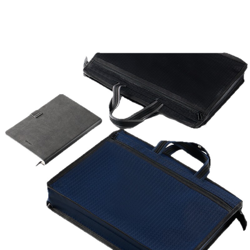 Bolsa de archivos bolsas de mano bolsas de archivos bolsas de computadora de tela Oxford bolsas de cremallera de gran capacidad maletín de oficina grueso