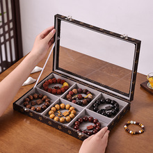 新款文玩手串收纳盒珠宝项链戒指手镯首饰盒玉器饰品收纳展示盒