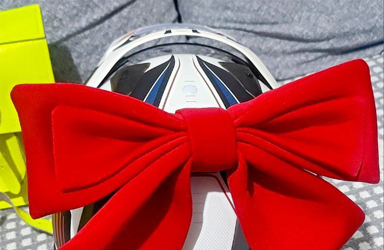 Helmet Decoration Bowknot Quick Release for Electric Motorcycle Helmet