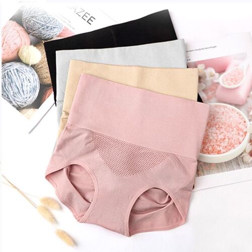Underwear Women's High Waist Honeycomb Seamless Abdominal Control Postpartum Butt Lift Large Size Women's Underwear Women's Briefs Foreign Trade Wholesale