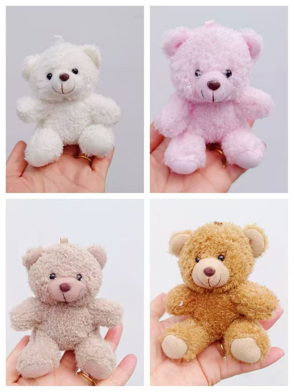 Cuatro pulgadas muñeca de peluche pequeño colgante muñeca llavero muñeca mochila colgante juguete de peluche regalo