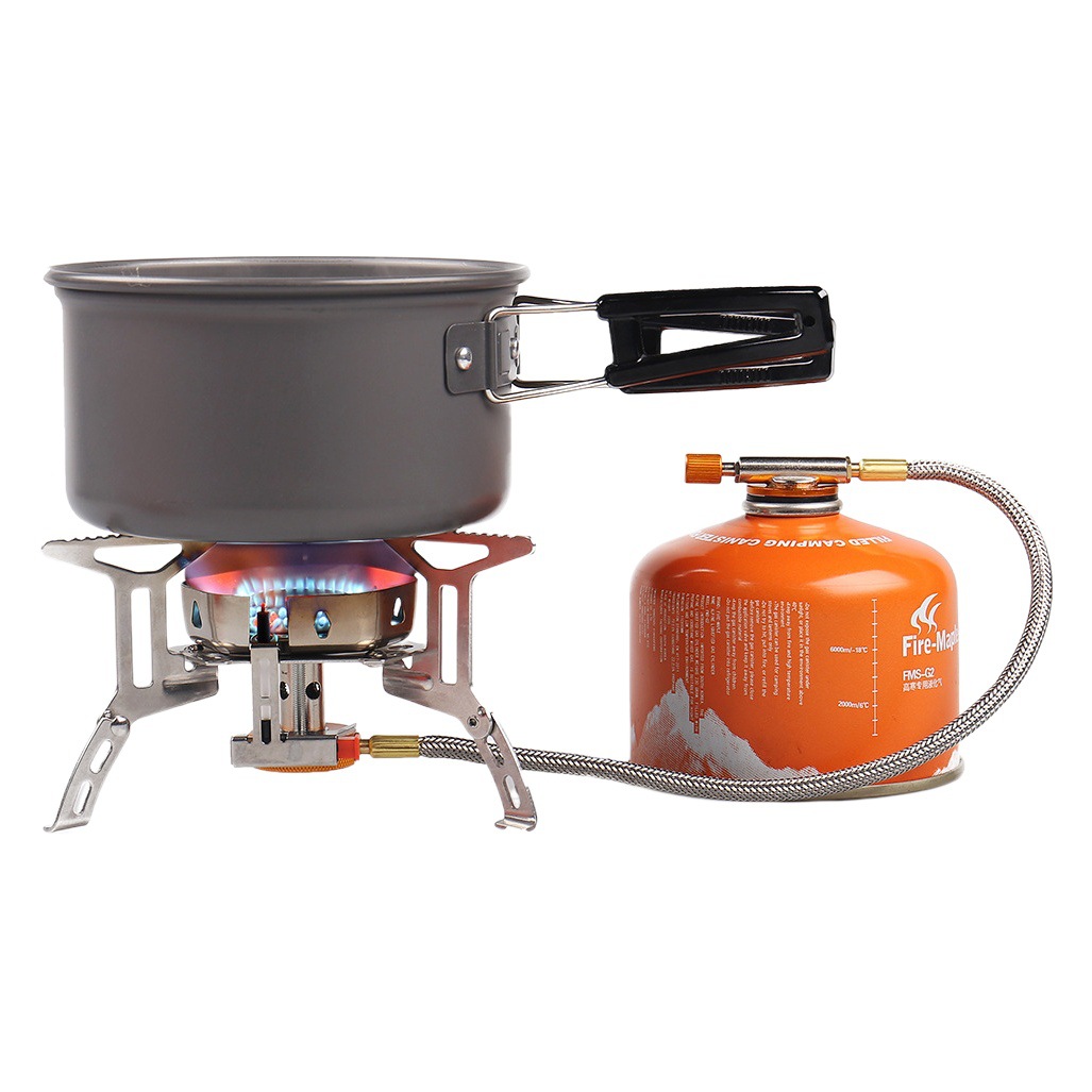 Outdoor Portable Windproof Camping Stove Gas Stove Single-Burner High-Power Stove Detachable Stove Head Foldable Cassette Stove