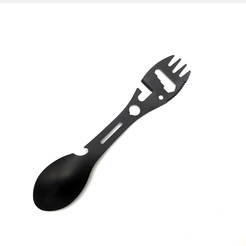 Cross-border outdoor multi-functional wrench opener, spoon can opener fish fork spoon camping tableware utensils spoon