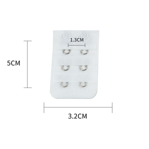 (独立包装不锈钢）三排二扣文胸内衣扣延长扣胸罩搭扣奶罩加长扣