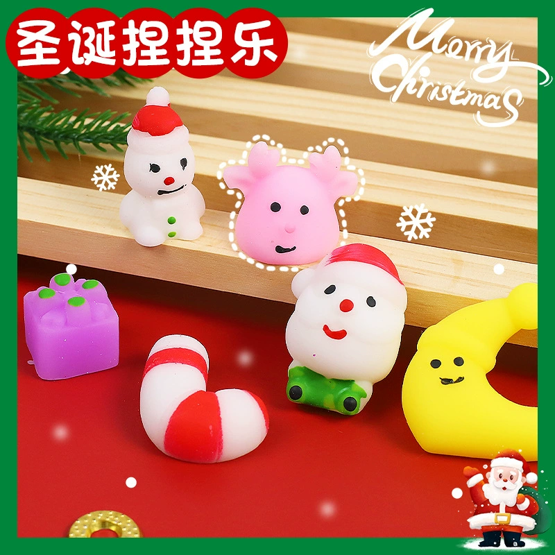Мультфильм Рождественские пельмени оптом Рождественская декомпрессия щепотка музыка Рождественская елка Снеговик старик декомпрессионное вентиляционное отверстие маленькие игрушки